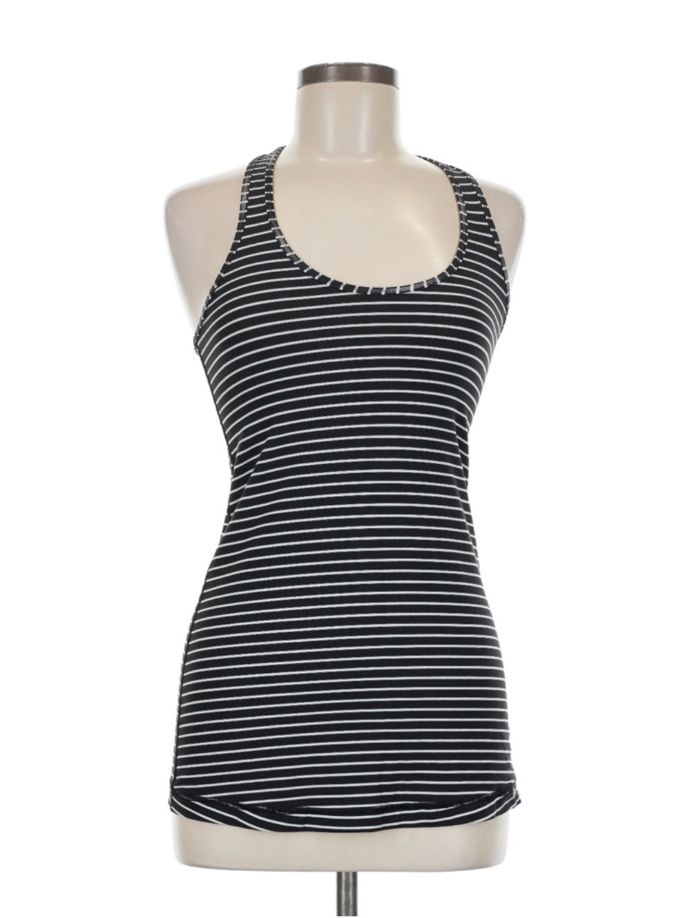 lululemon athletica Black and White Striped Tank